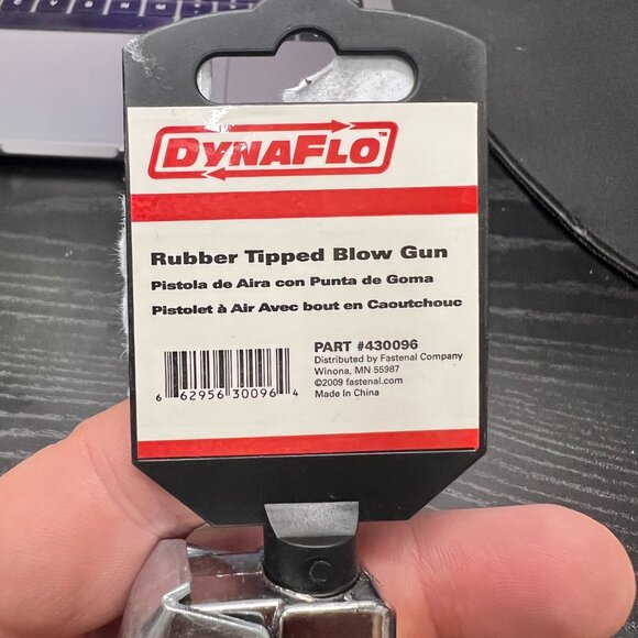 DynaFlo 430096 - 1" Reach‎ Steel Rubber Tip Blow Tool - Picture 3 of 6